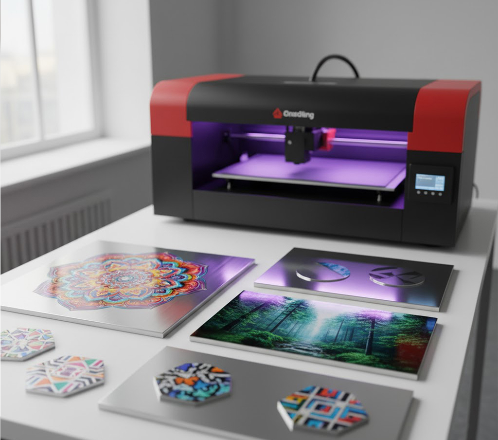 UV flatbed printer for metal