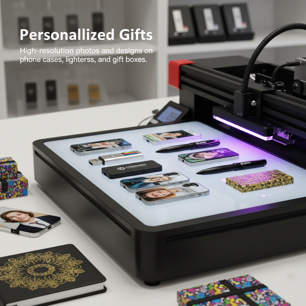 Professional uv printer 9060 for high-resolution custom gifts uv printer 9060 creating personalized gifts with vibrant colors and durable finishes