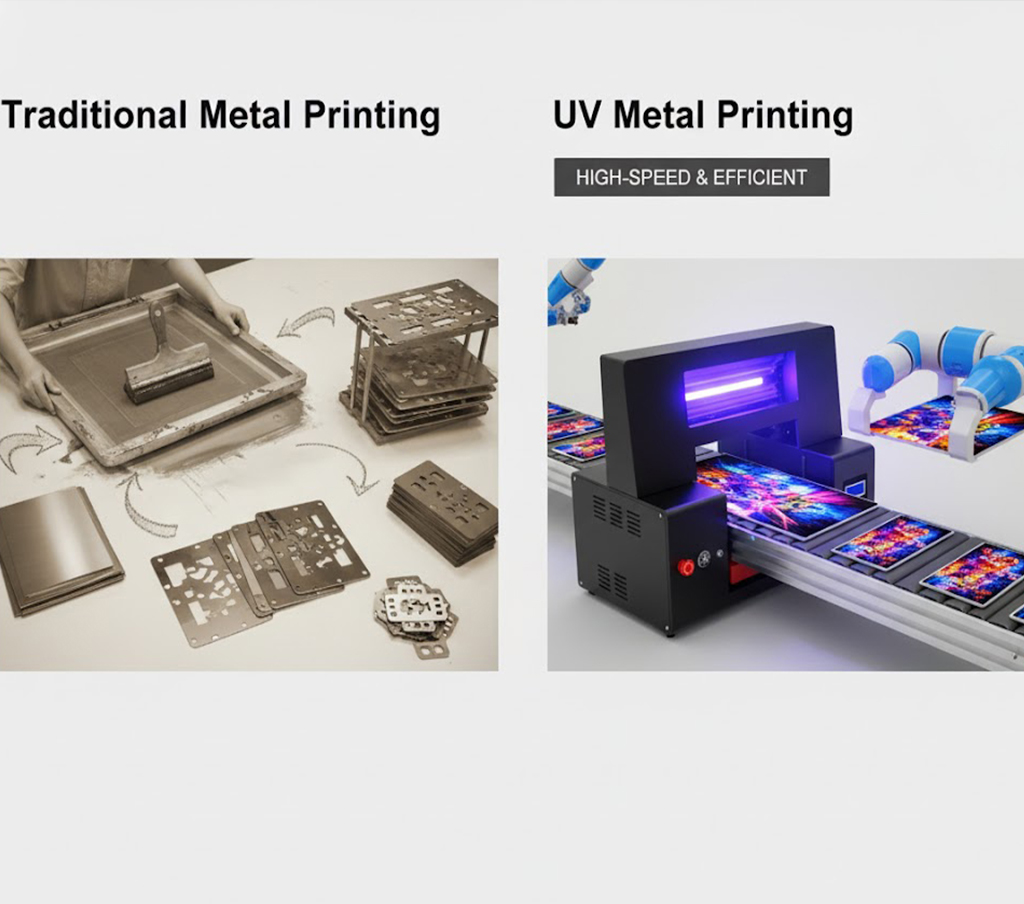 Metal surface UV printer