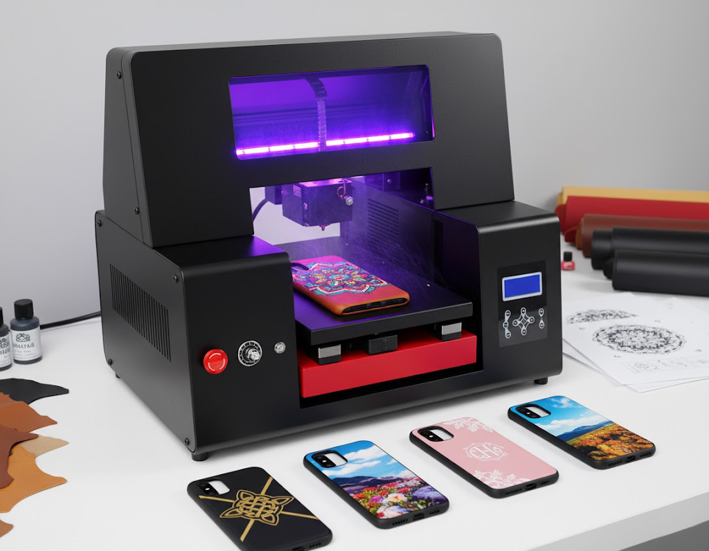 UV printer for leather phone cases