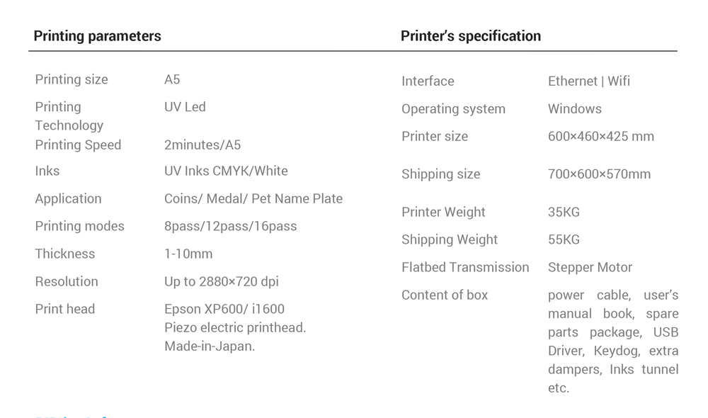 specification