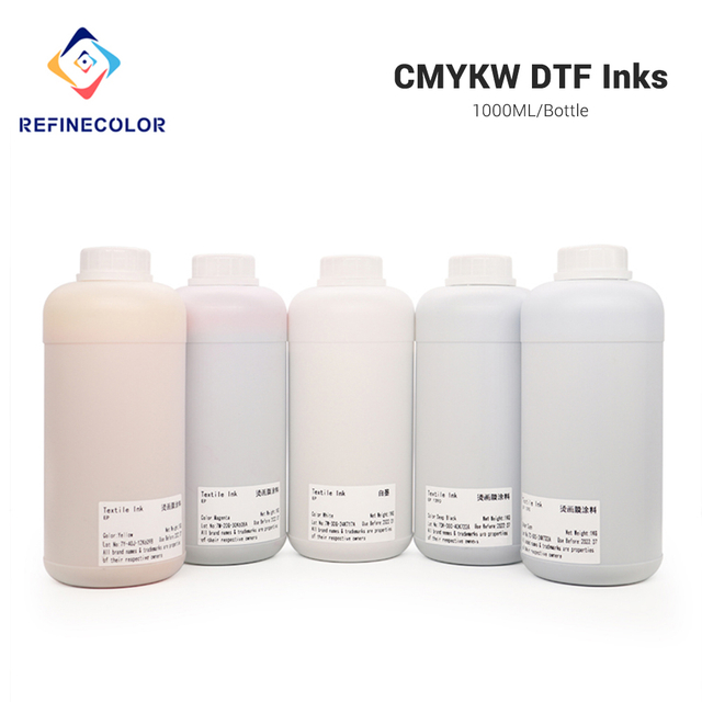Quality DTF Inks CMYK White 5Color 500ml/1000ml With Wholesale Price