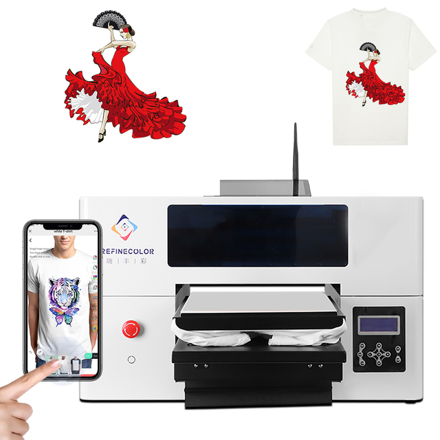 11.5" Single Head Wifi A3 DTG Printer Direct To Garment T-shirt Printing Machine