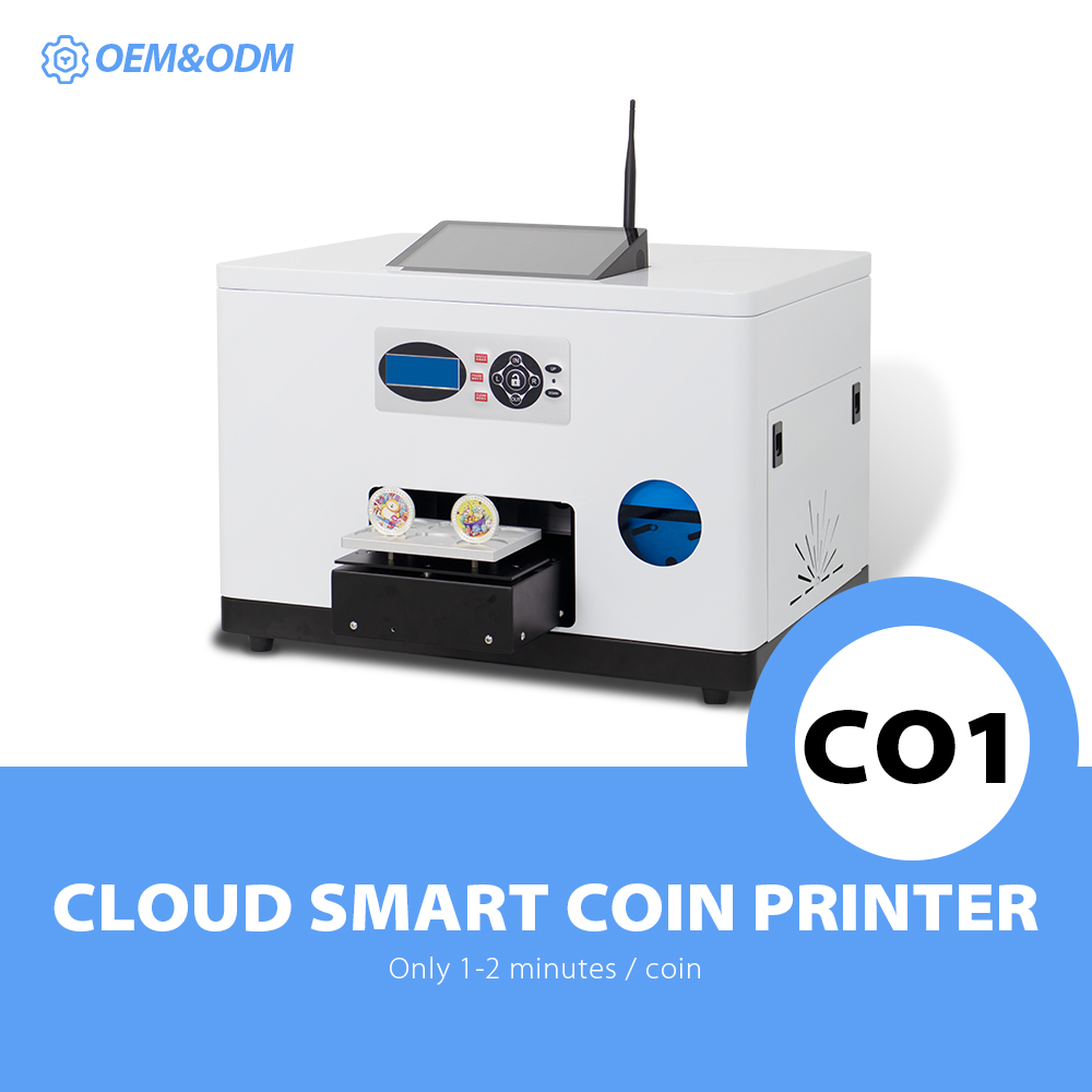 New Arrival RF-CO1 APP A5 UV Printer For Coins | Dog Pet Nameplate | Medal