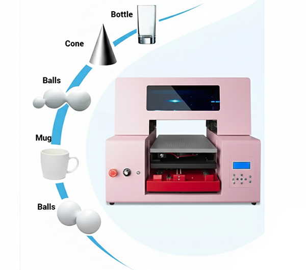 The UV printing machine is designed to adapt to different shapes and surfaces, making it ideal for personalized and industrial applications. Its versatility allows users to expand creative possibilities beyond flat media, ensuring precise and durable prints on diverse 3D objects.