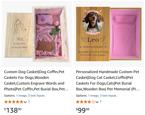 Memorial Coffin customize