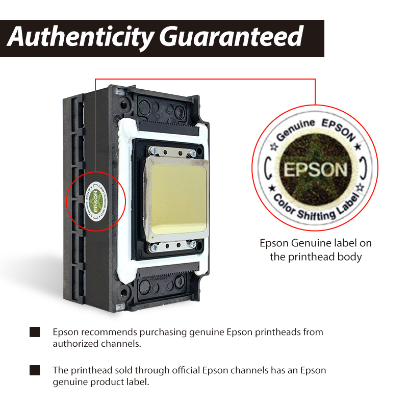 Supply Original Epson F080, I1600 and i3200 U1 A1 E1 Printhead For UV Printer, DTF, DTG Printers