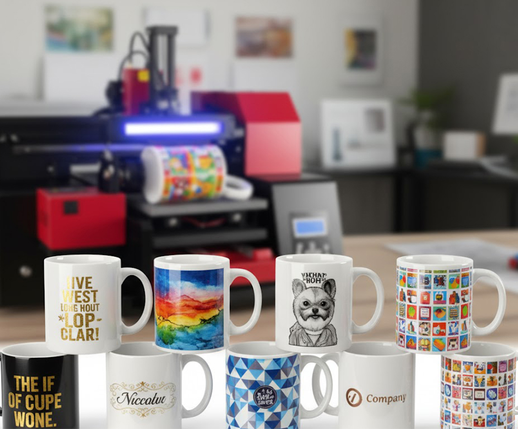 1 machine for printing mugs , 2 Profit Modes, N-Times the Profit