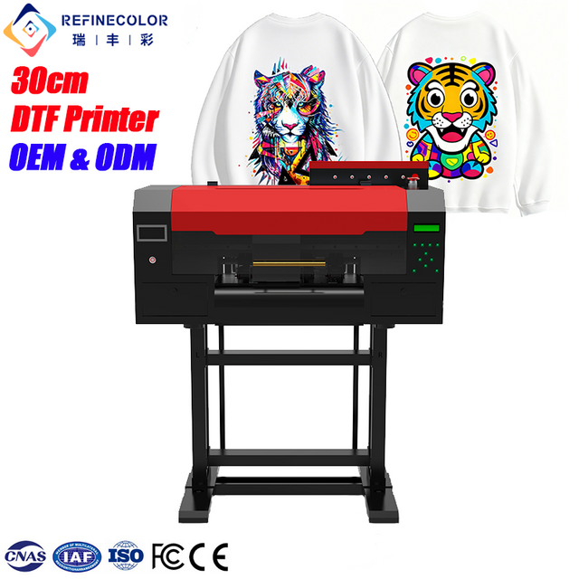 New Design Refinecolor 330mm A3 DTF Printer Epson F1080/ i1600A1 Printhead DTF Printing Machine Custom T shirts