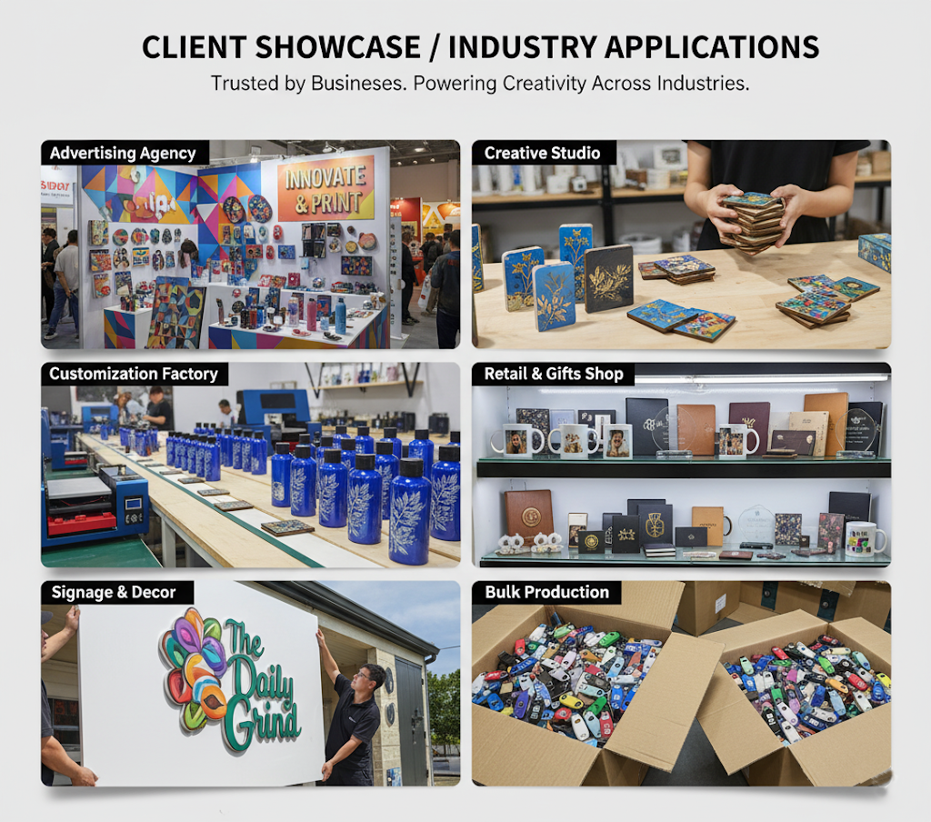 Discover how a uv jet printer empowers advertising agencies, creative studios, customization factories, retail shops, and bulk production to deliver vibrant, high-quality prints across diverse industries.