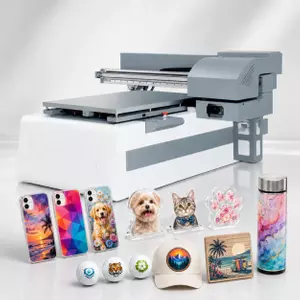 High End 6090 Ultra UV Flatbed Printer Epson i1600/i3200 Printhead with Visual Positioning System
