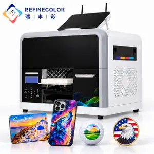 Refinecolor RF-ZP1 Multi-function Smart Wifi A5 UV Printer For Coins, Golf Ball, Phone Cases, Power bank and Mobile Electronics Printing