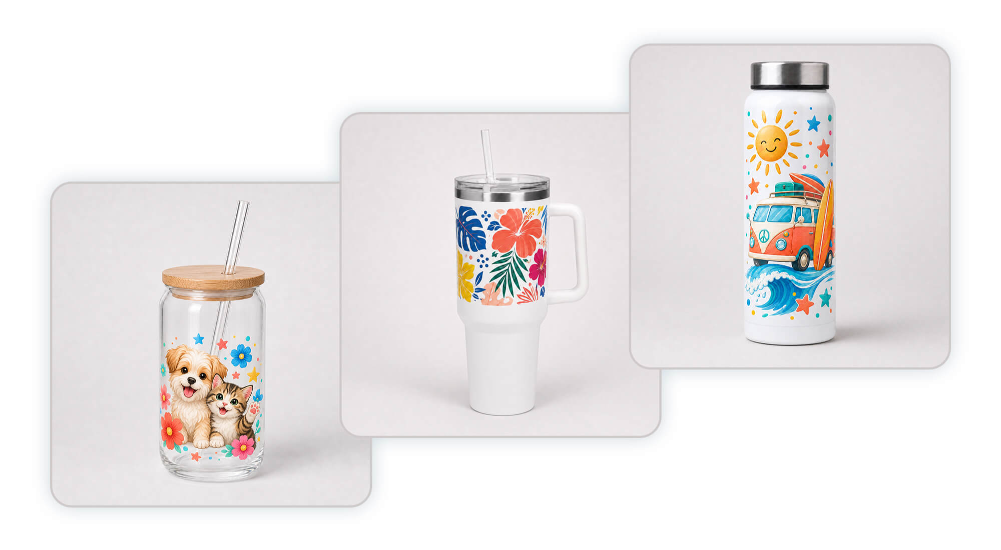 360° Direct UV Printing On Tumblers
